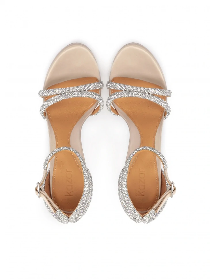 Kazar Evening Sandals With Decorated Straps