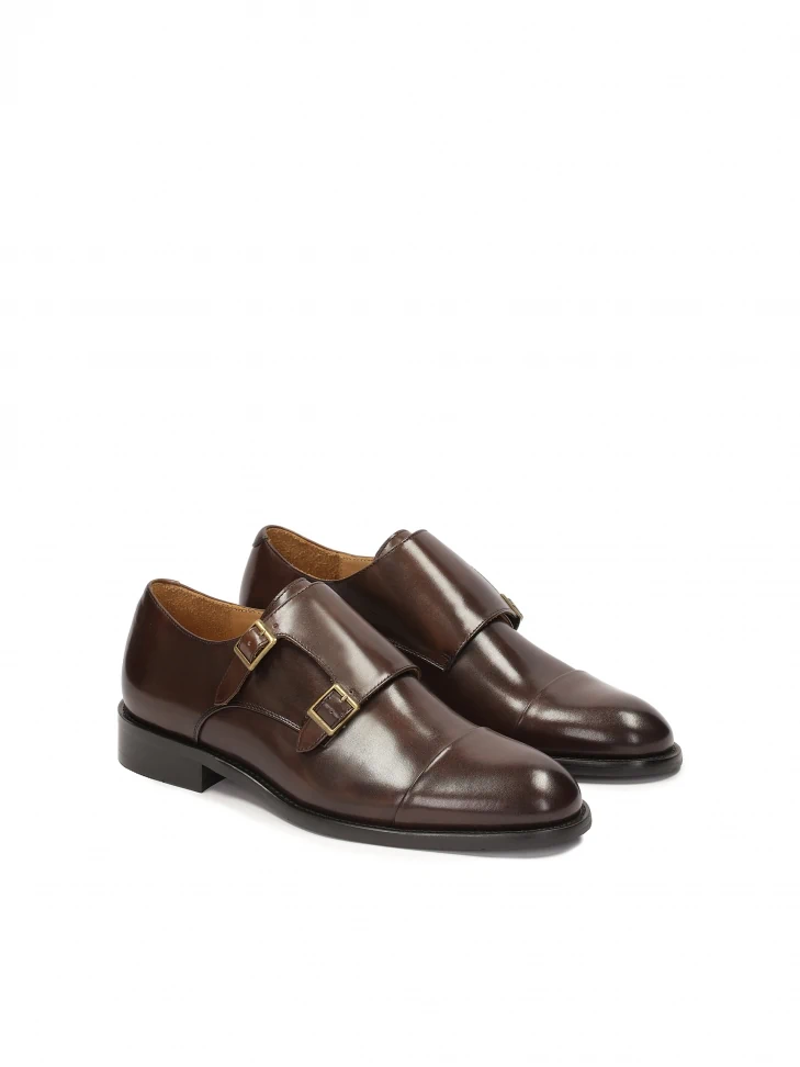 Kazar Exclusive Leather Monks With Buckles
