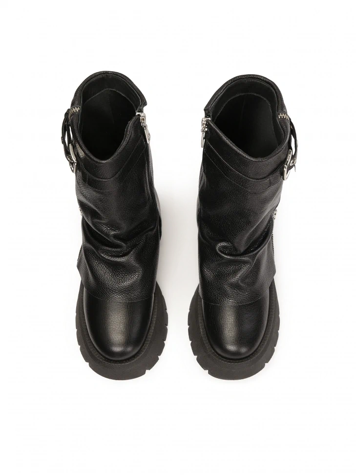 Kazar Extravagant Boots With Double Zipper Upper