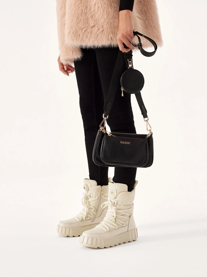 Kazar Fashionable Snow Boots In Beige Color