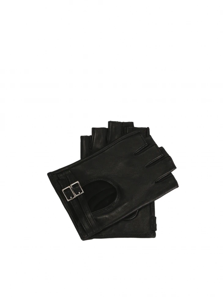 kazar Fingerless leather kissing gloves