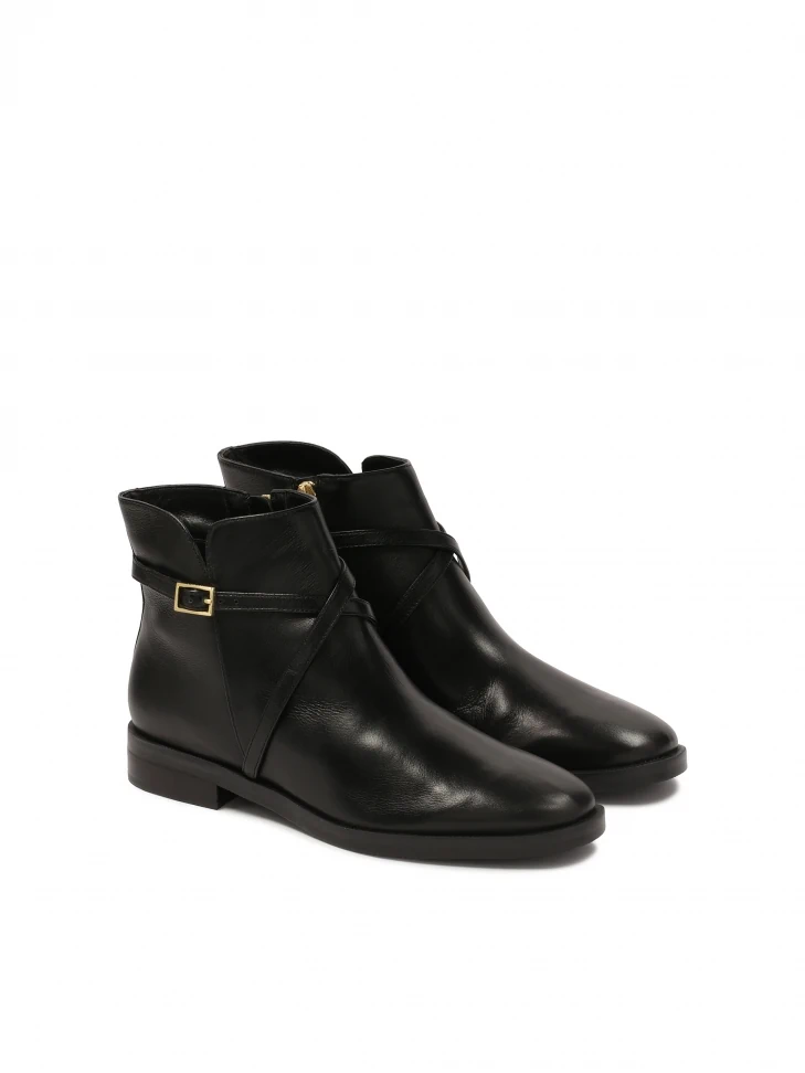 Kazar Flat Boots With Crisscrossing Straps