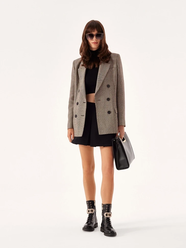 Kazar Flat Boots With Detachable Decorative Strap