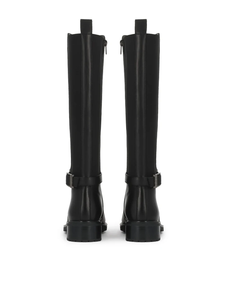 Kazar Flat Boots With Elastic Insert