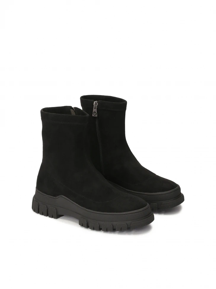 Kazar Flat Boots With Elastic Upper