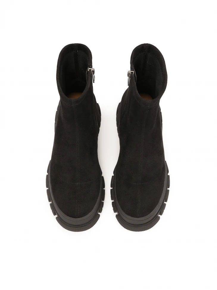 Kazar Flat Boots With Elastic Upper