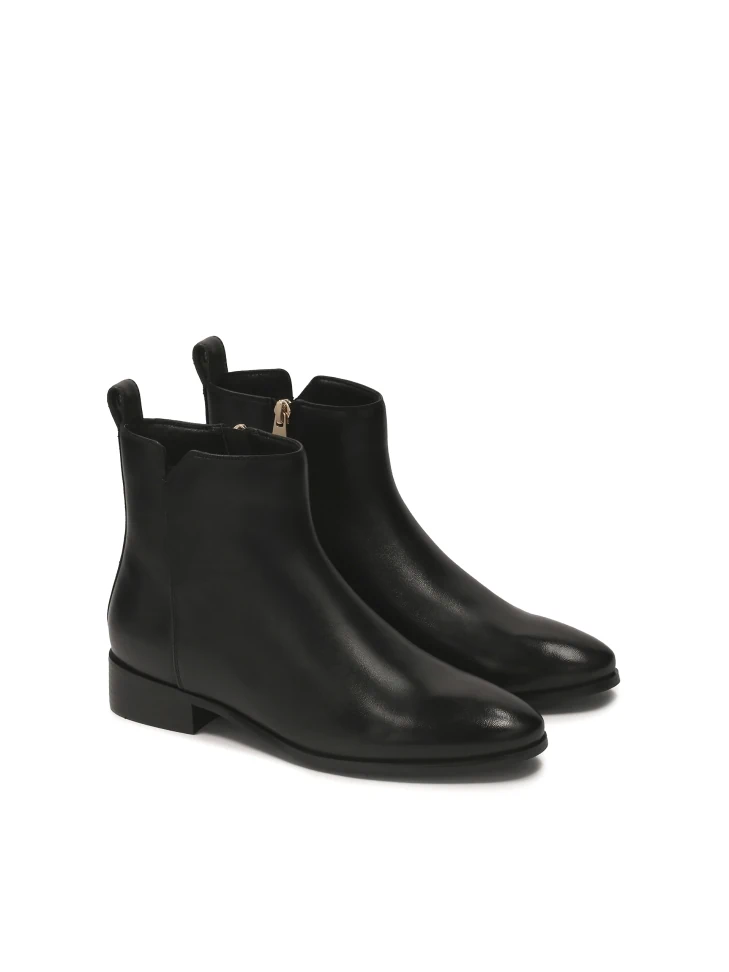 Kazar Flat Boots With Zipper