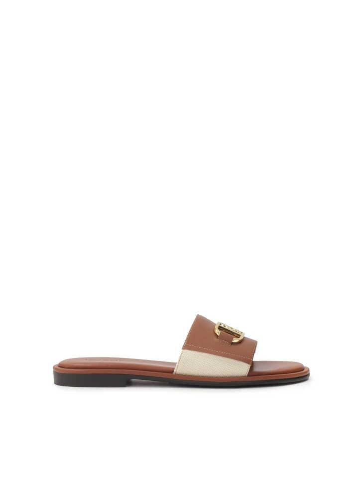 kazar Flat brown and beige fslides