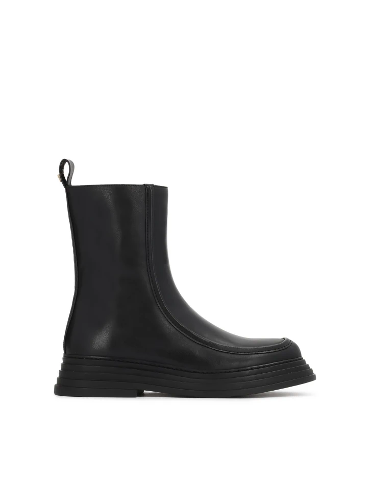 kazar Flat leather boots with zipper