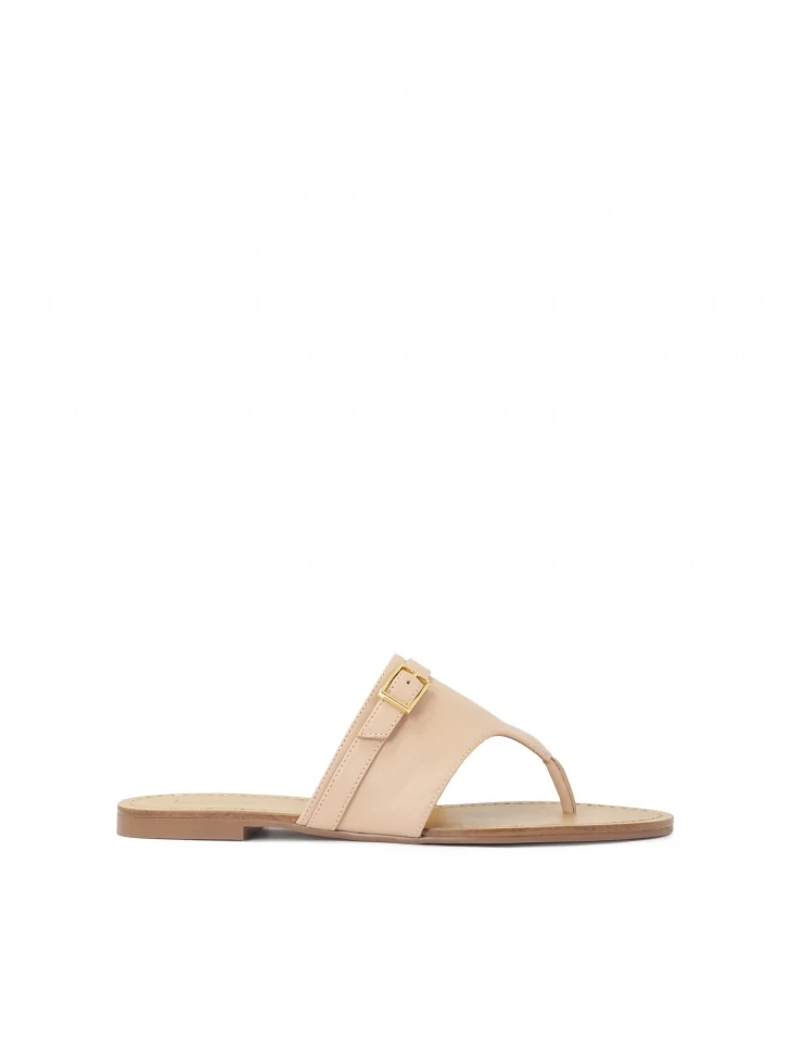 kazar Flat leather flip flops