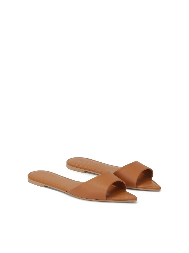 Kazar Flat Mules With Pointed Noses