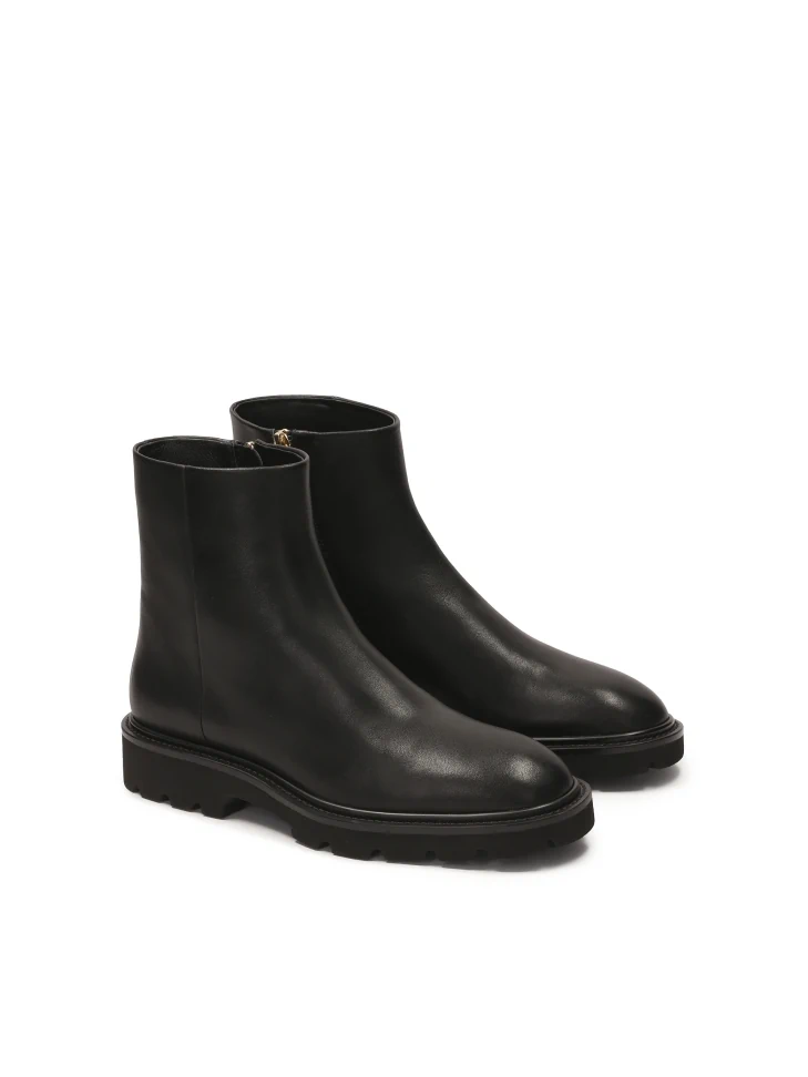 Kazar Flat Natural Leather Boots