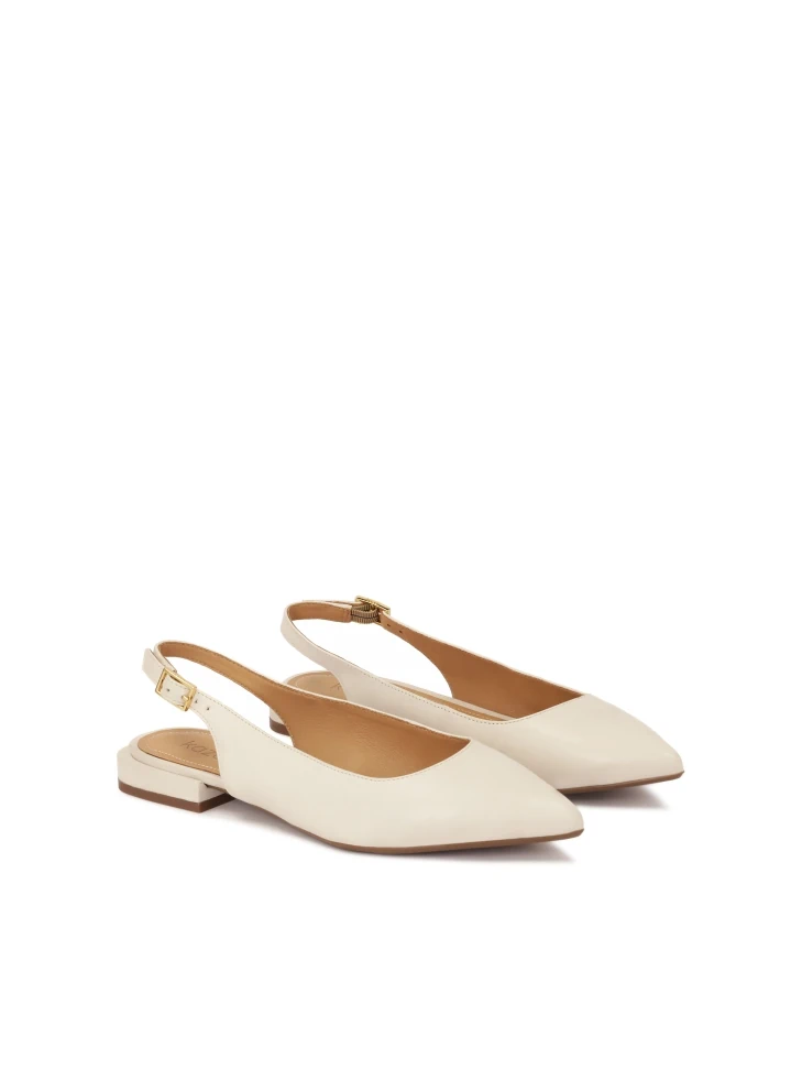 Kazar Flat Pink Slingback Pumps