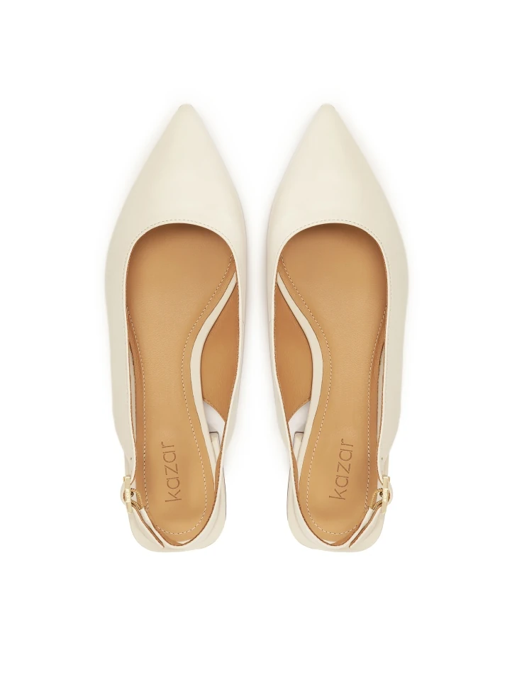 Kazar Flat Pink Slingback Pumps