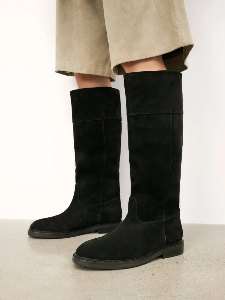 Kazar Flat Suede Slip-on Boots
