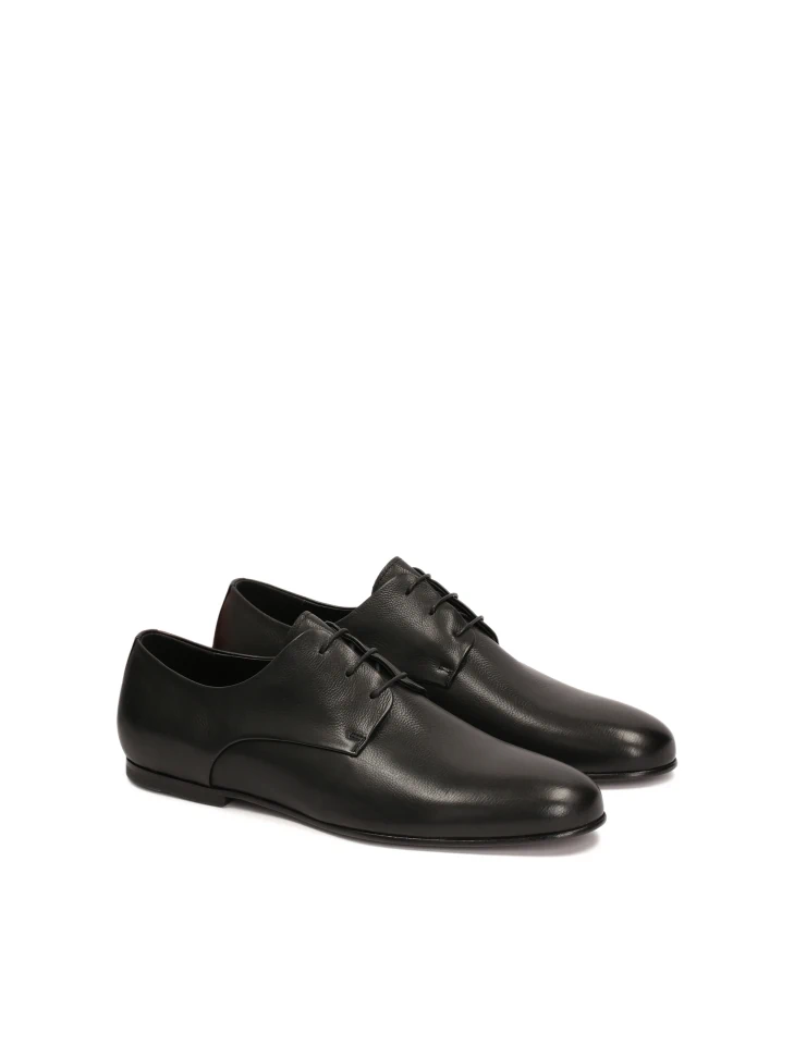 Kazar Formal Black Shoes With Leather Sole