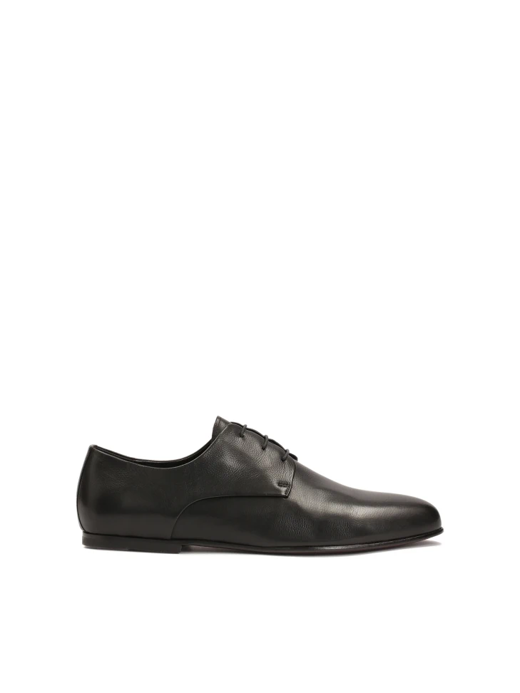 kazar Formal black shoes with leather sole