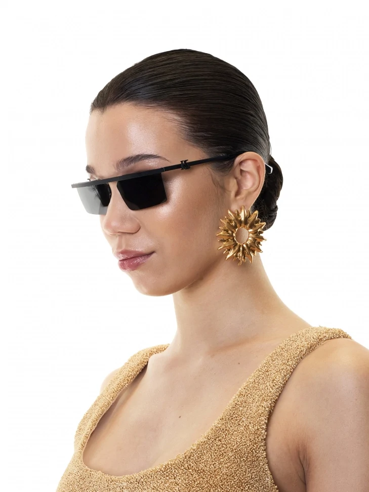 Kazar Frameless Black Sunglasses