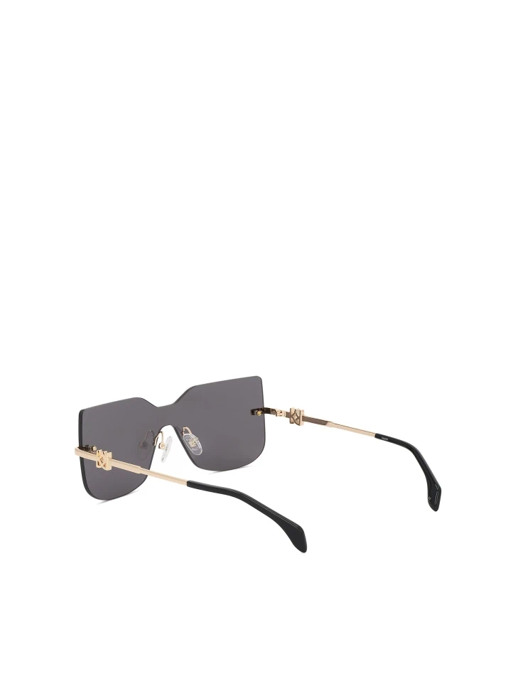 Kazar Frameless Glasses With Gold Temples