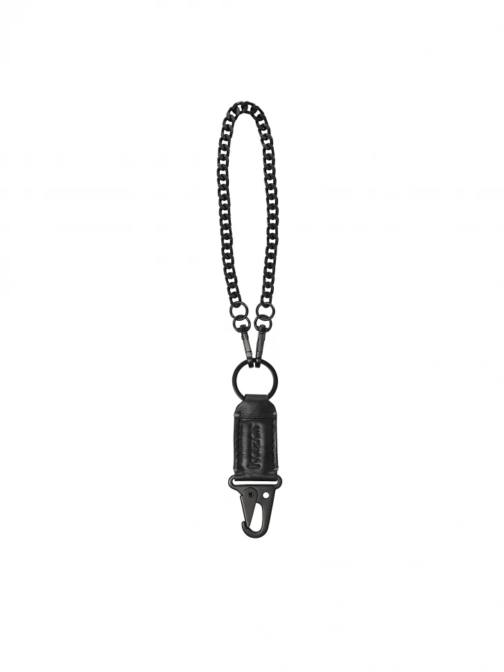 kazar Functional black men's key ring with chain