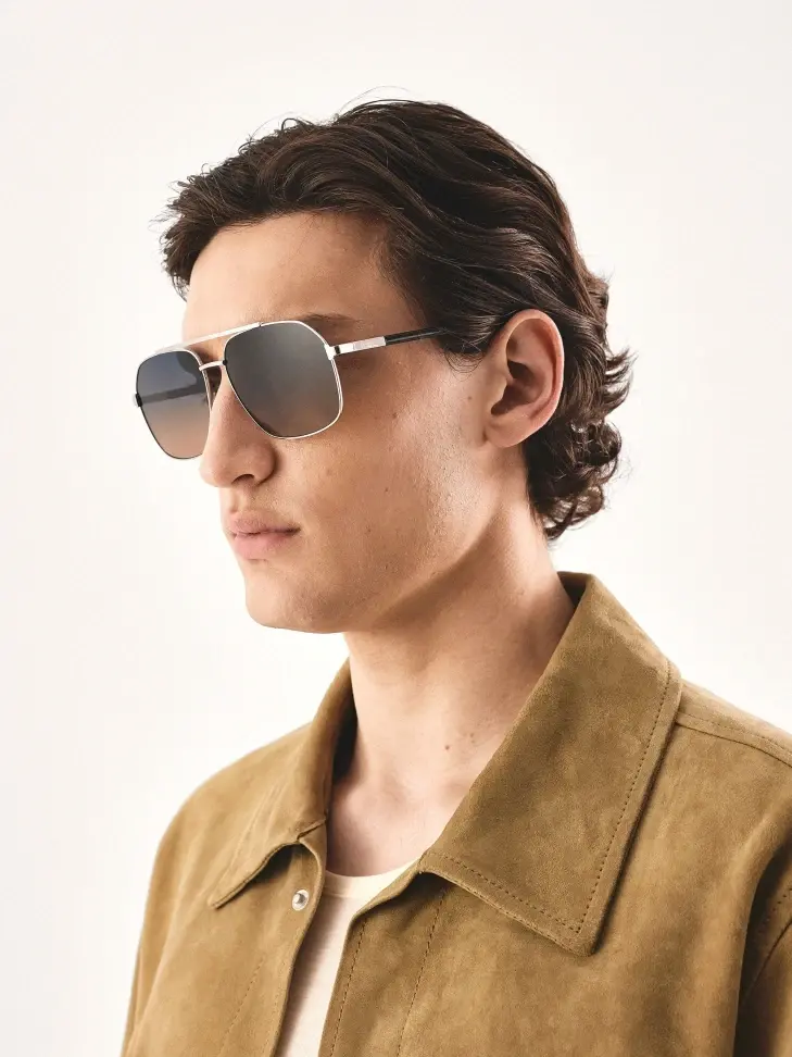 Kazar Glasses With Brown And Blue Lenses