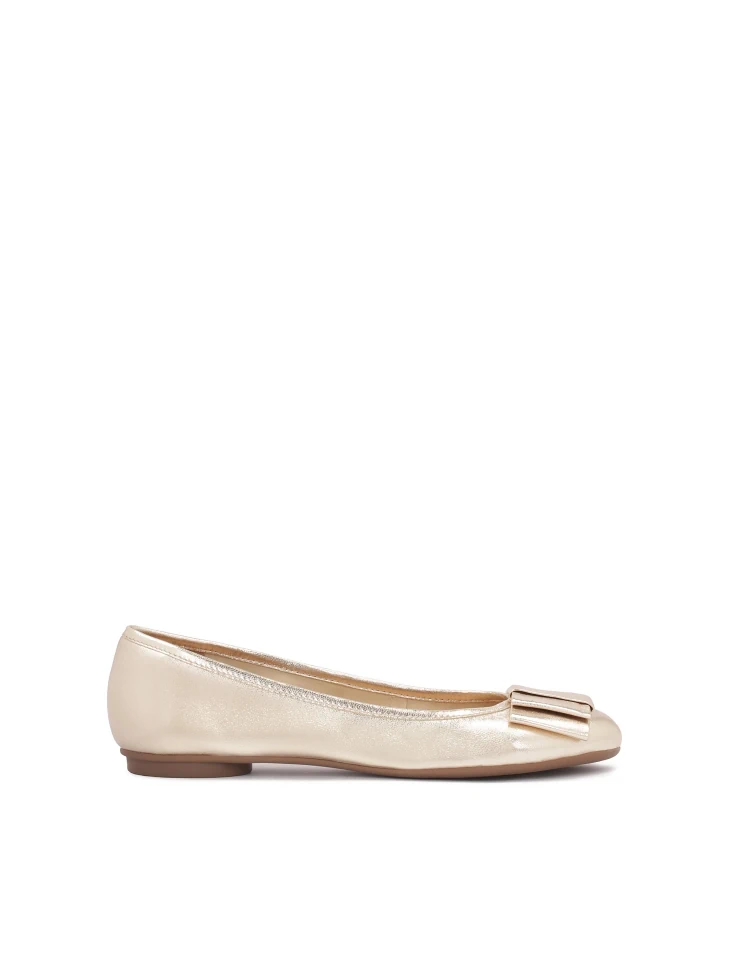 kazar Gold ballerinas with round nose