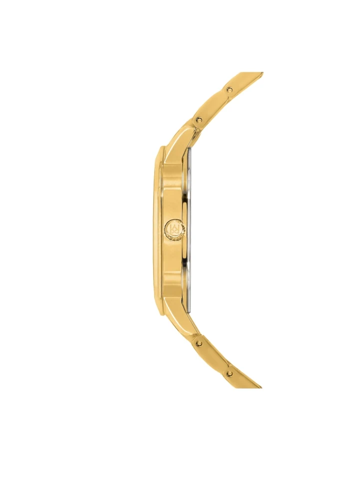 Kazar Gold Bracelet Watch With Green Dial