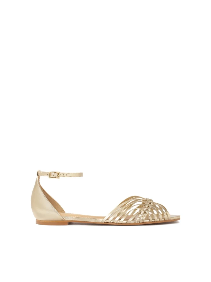 kazar Gold flat sandals with built-in heel