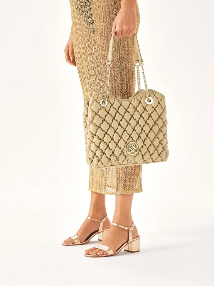 Kazar Gold Low-heeled Sandals