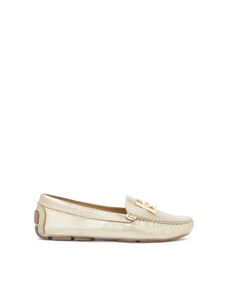 Kazar Gold Moccasins On A Comfortable Sole