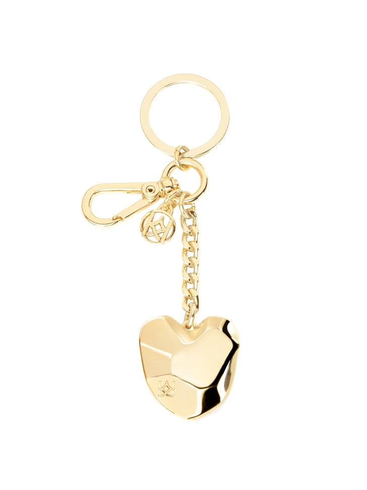 kazar Gold pendant with 3D geometric heart