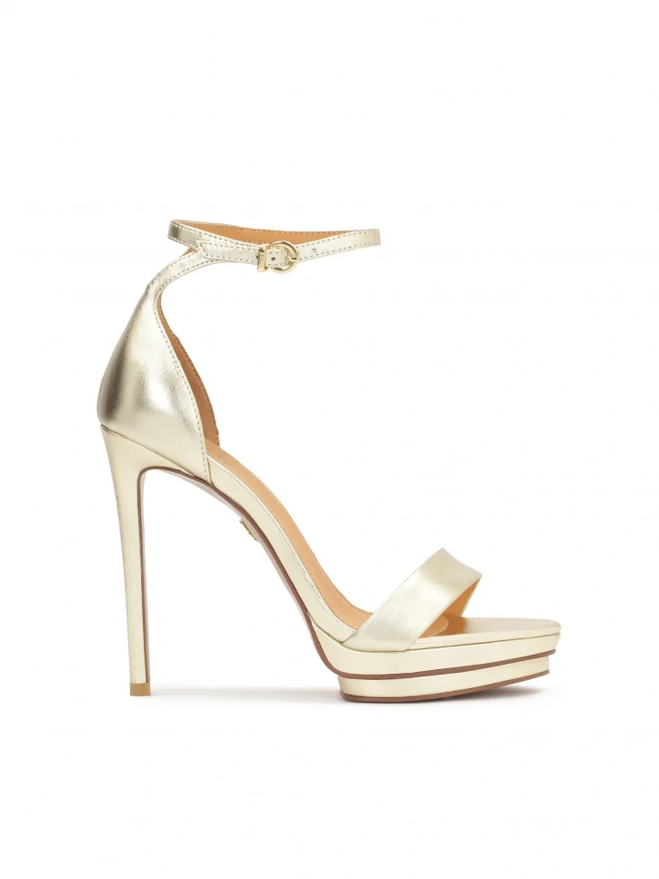 kazar Gold platform sandals