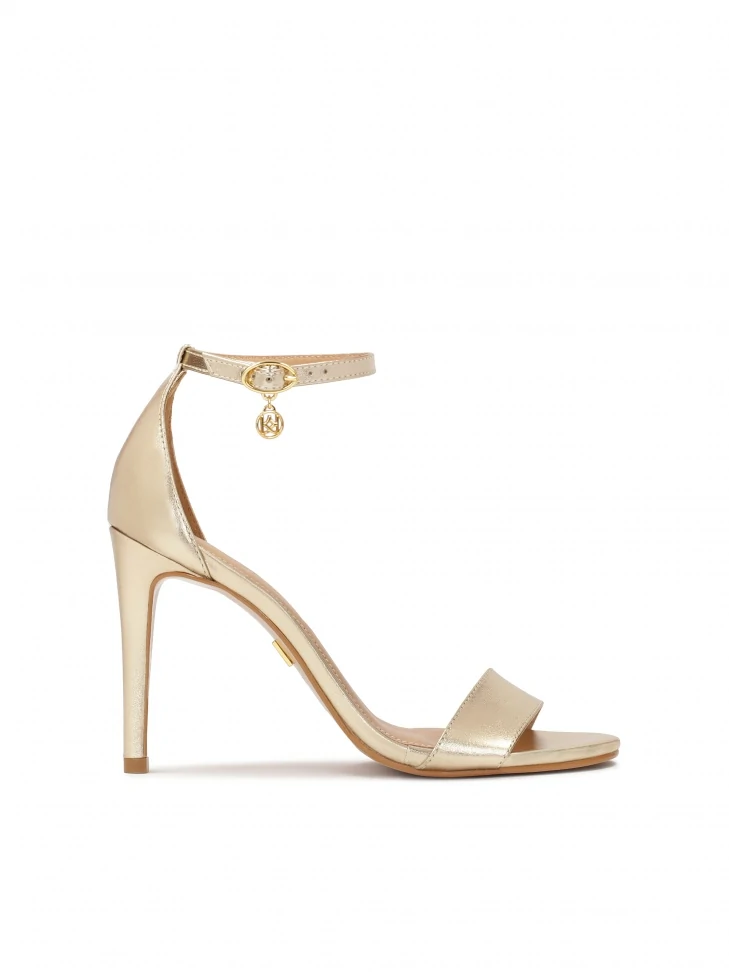 kazar Gold sandals with a built-in heel