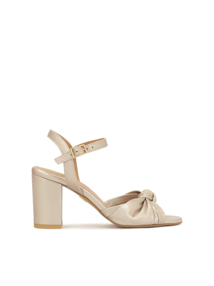 kazar Gold sandals with a knot on the upper