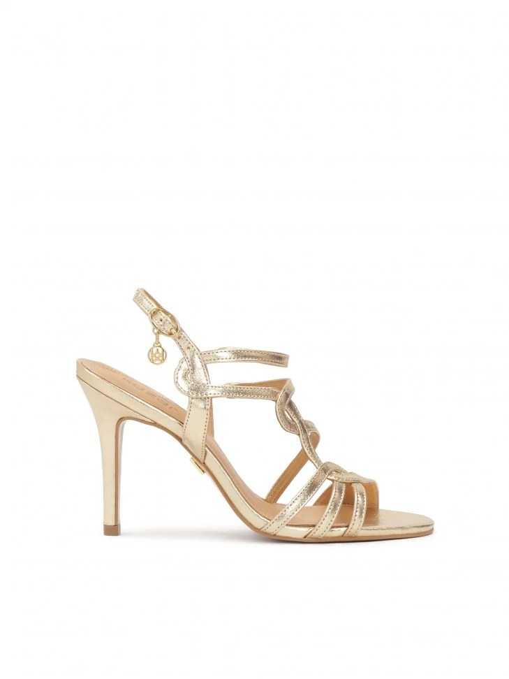 kazar Gold sandals with fine straps
