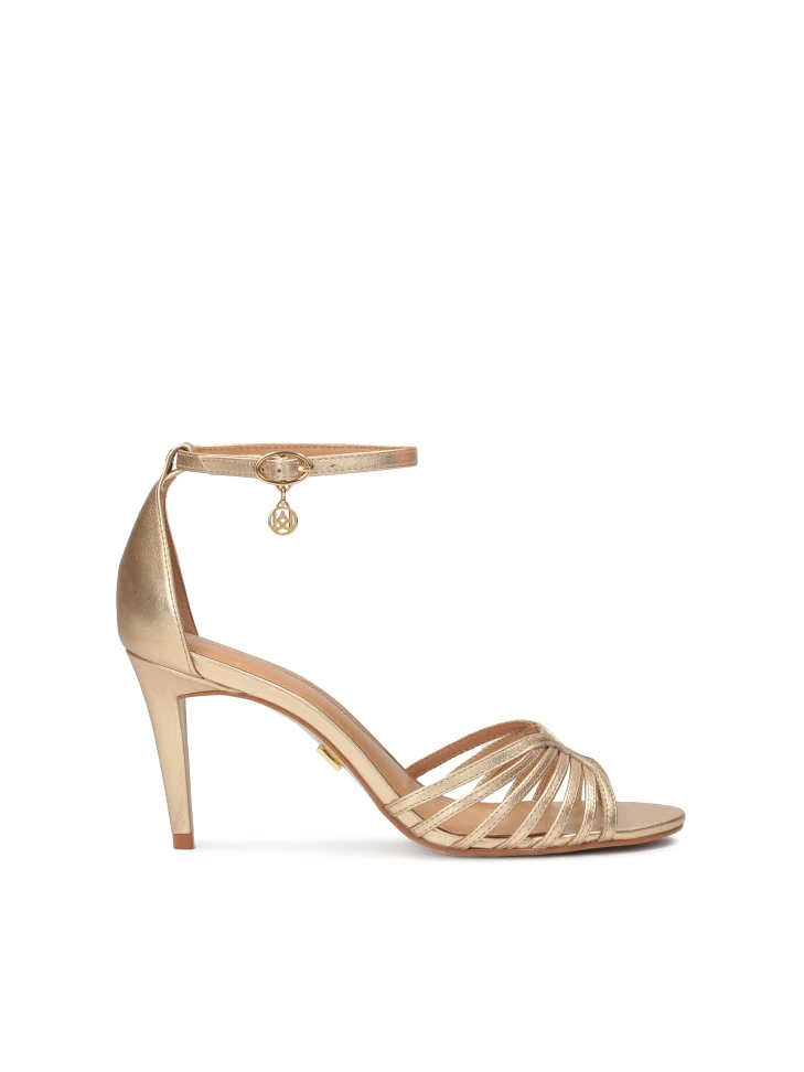 kazar Gold sandals with full heel