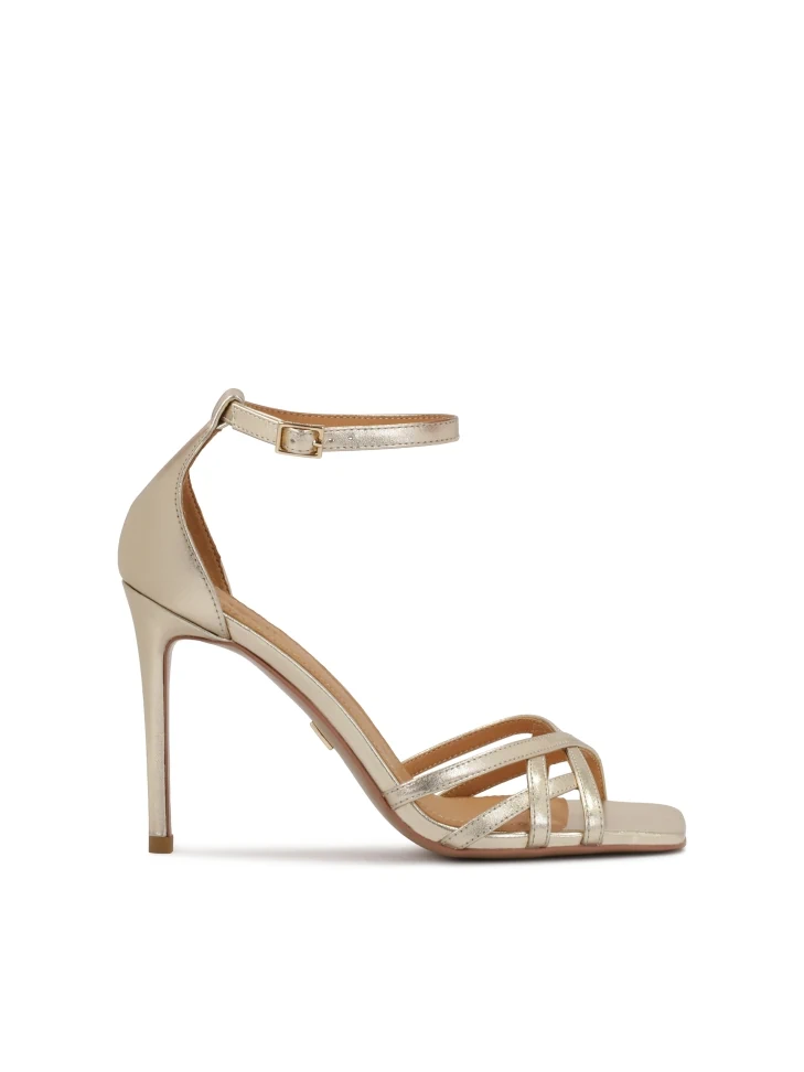 kazar Gold sandals with straps and square nose