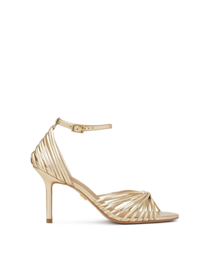 kazar Gold sandals with thin straps