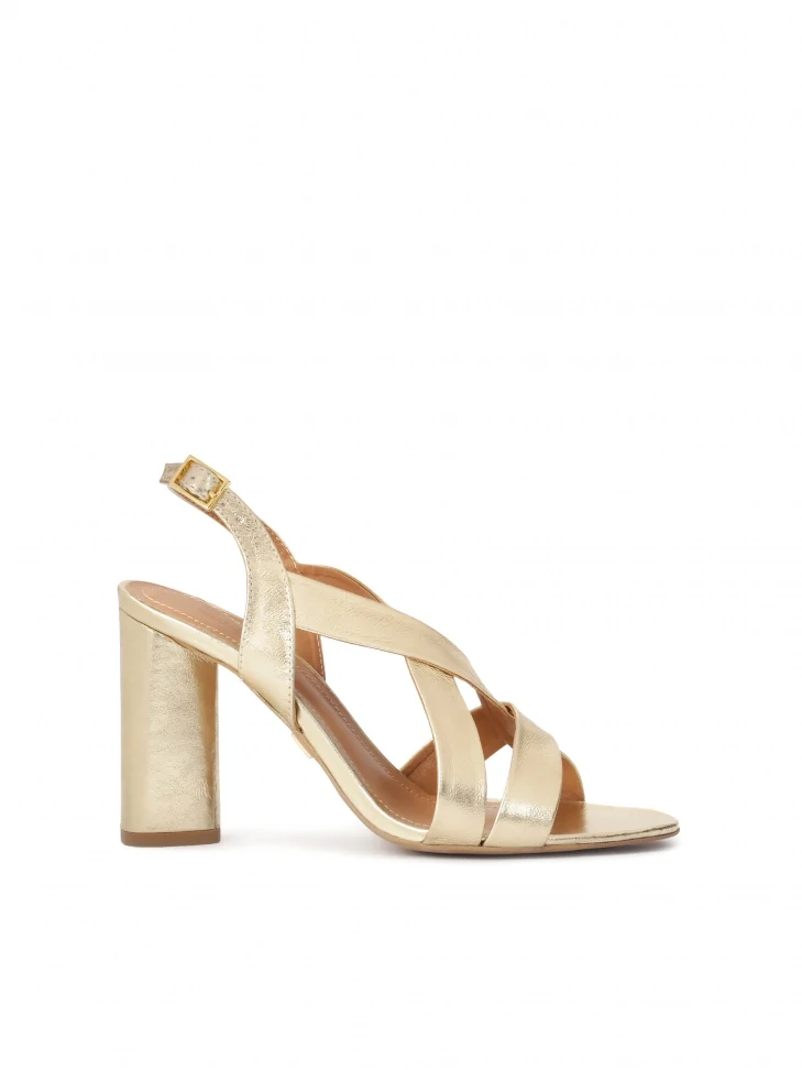 kazar Gold sandals with wide straps