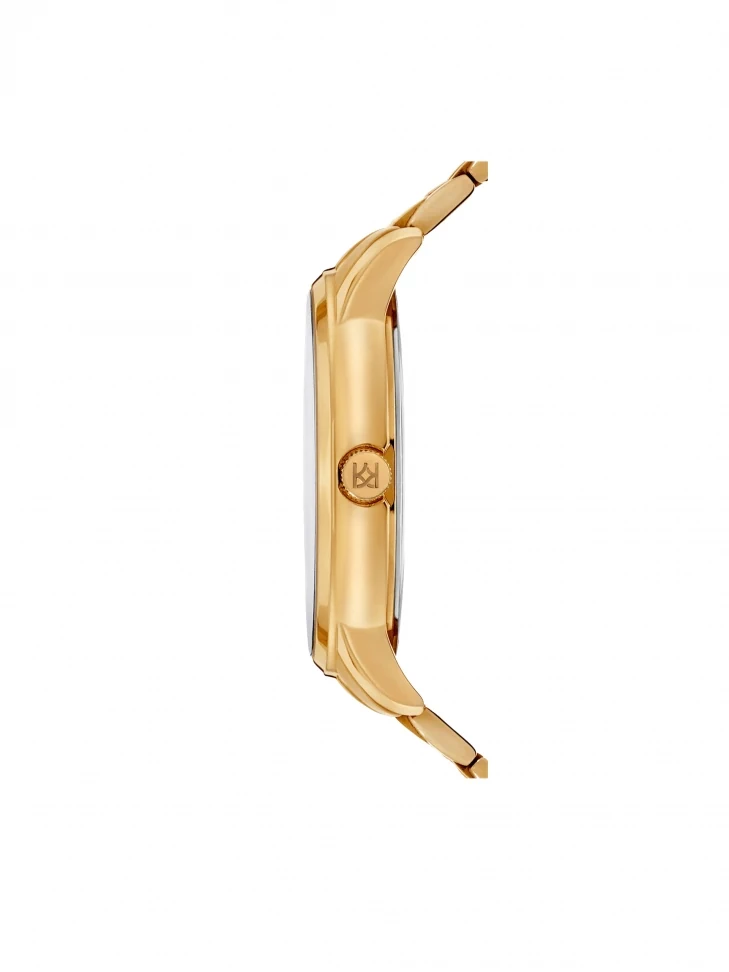 Kazar Gold Watch With Maroon Dial