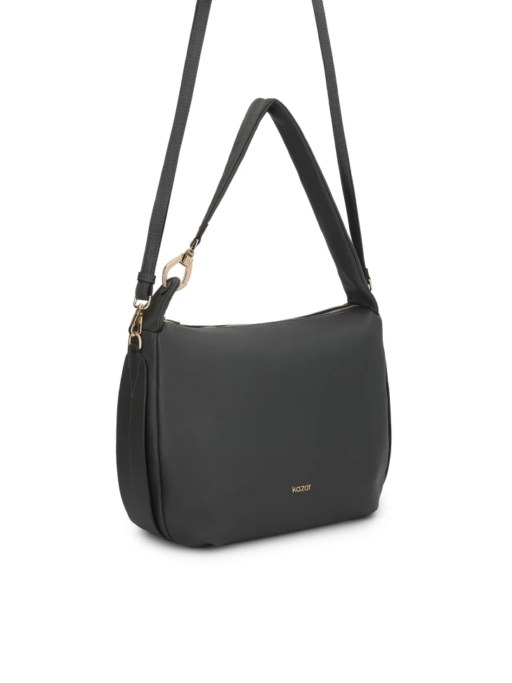 Kazar Gray Handbag With A Comfortable Loose Fit
