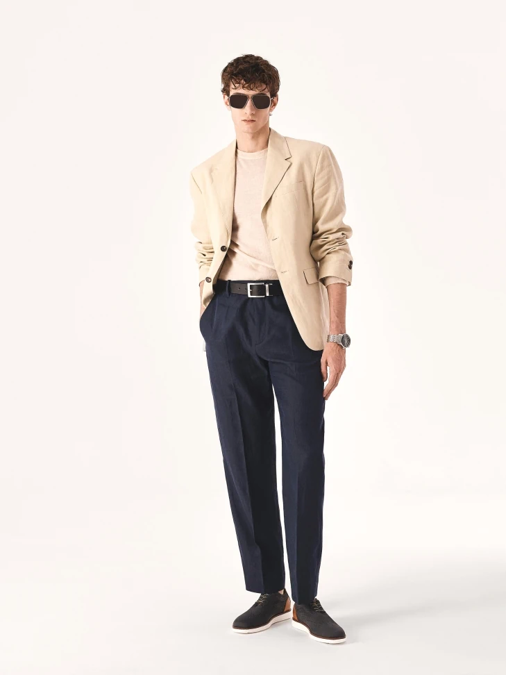 Kazar Grey Fabric Shoes