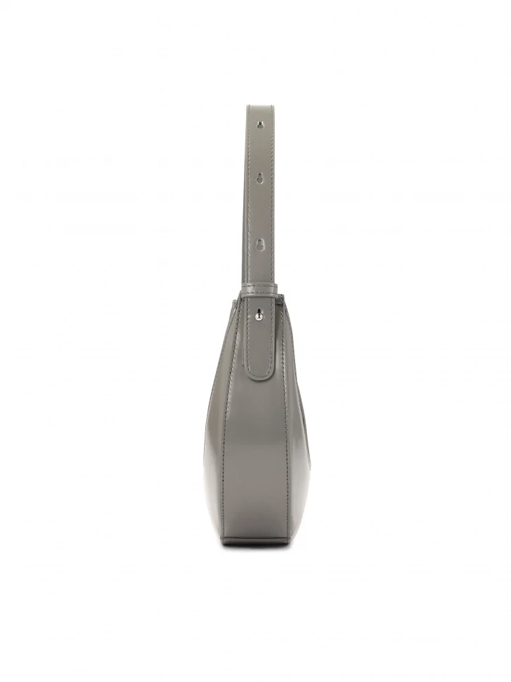 Kazar Grey Handbag With Hand Grip