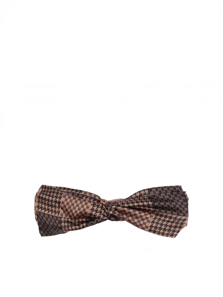 kazar Grey headband with KAZAR monograms