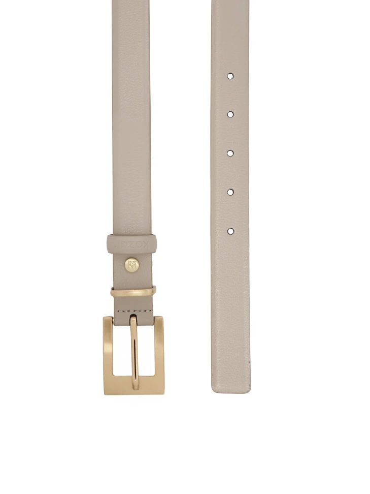Kazar Grey Leather Belt