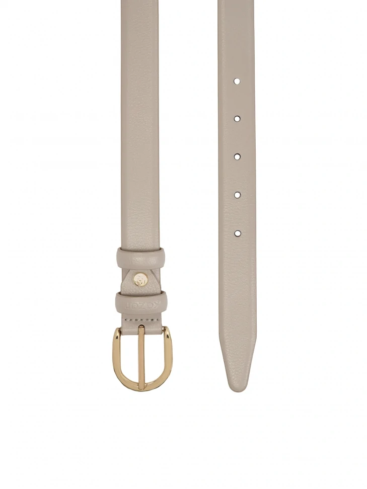 Kazar Grey Leather Belt