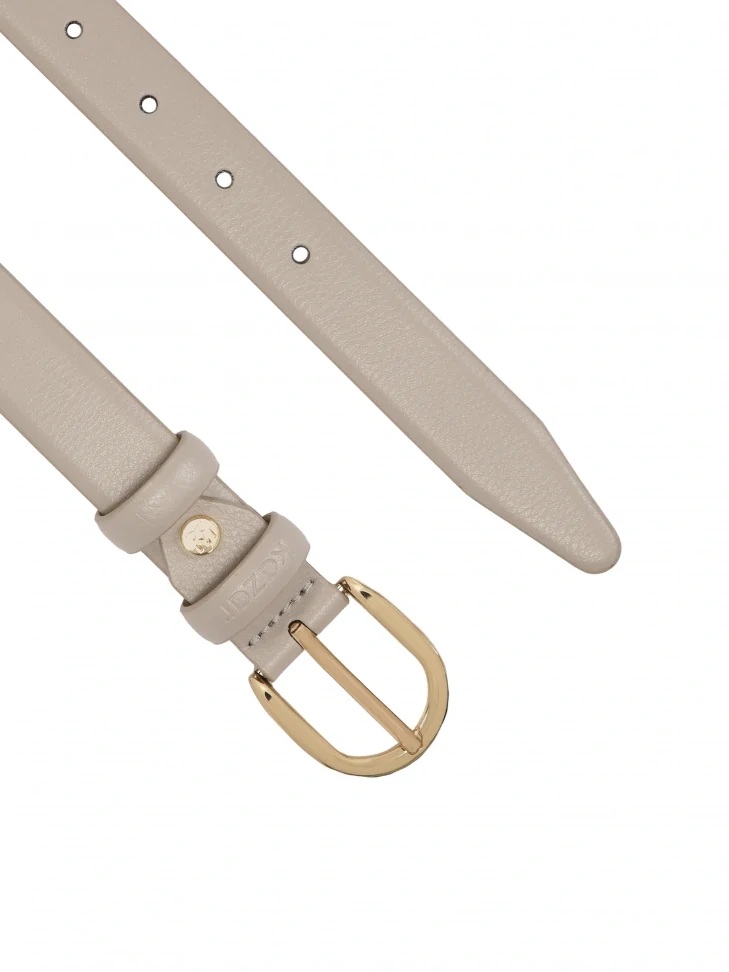 Kazar Grey Leather Belt
