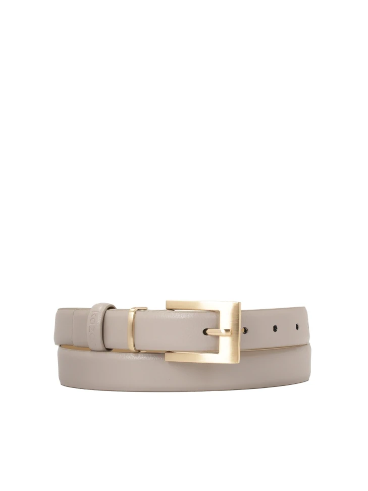 kazar Grey leather belt
