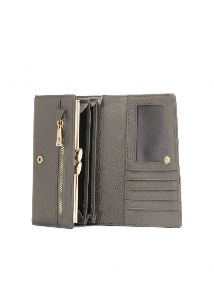 Kazar Grey Leather Wallet
