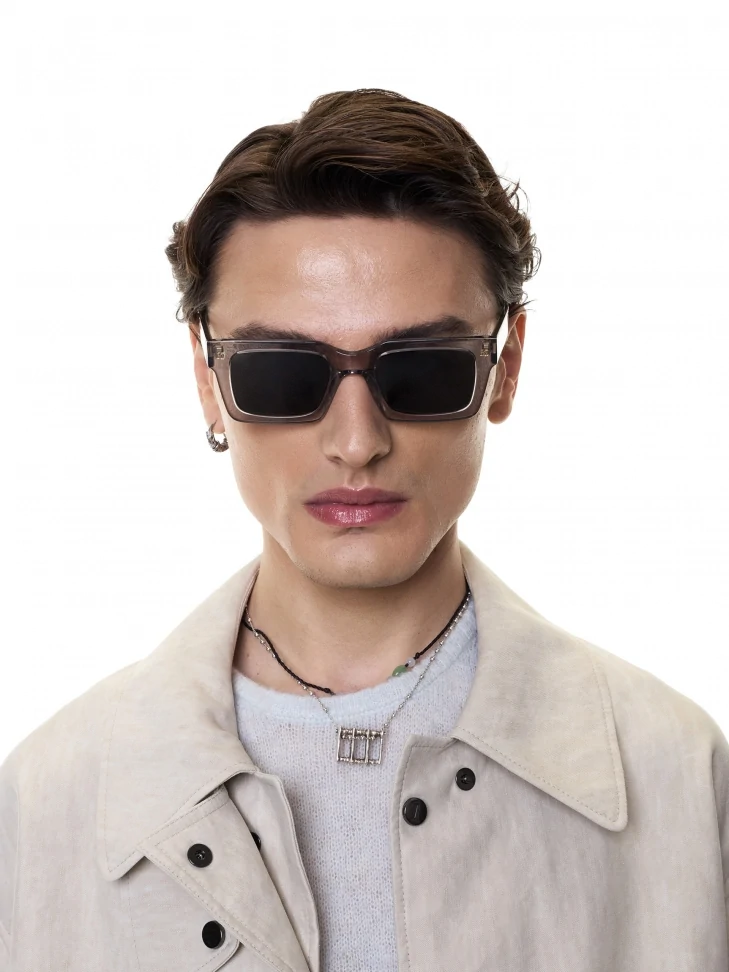 Kazar Grey Polarized Wayfarer Glasses